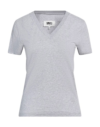 MM6 MAISON MARGIELA Basic T-Shirt Light grey 100% Cotton