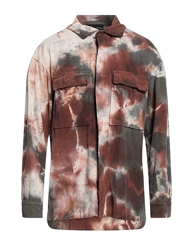 B-USED Camicie Marrone 100% Cotone
