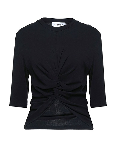 AMBUSH T-shirt Black 93% Viscose, 7% Polyamide