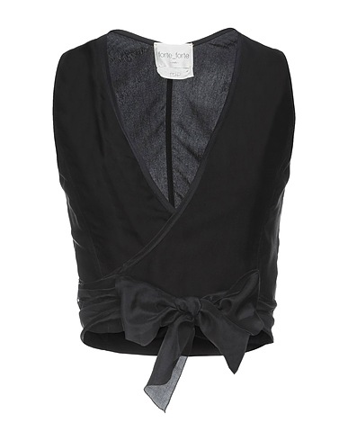 FORTE_FORTE Top Black 55% Viscose, 45% Cupro, Silk