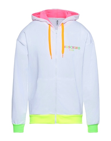 MOSCHINO Hooded sweatshirt White 95% Cotton, 5% Elastane, Polyester