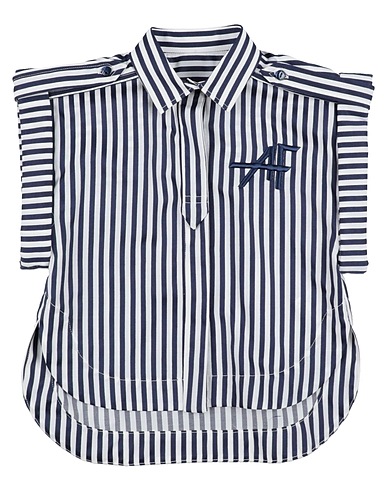 ALBERTA FERRETTI Patterned shirts & blouses Blue 55% Cotton, 45% Polyester