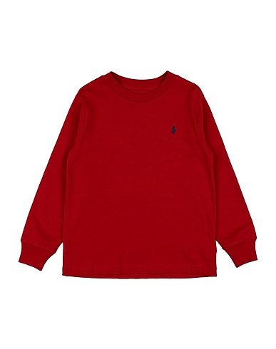 POLO RALPH LAUREN T-shirt Cotton Jersey Long-Sleeve Tee
 Red 100% Cotton