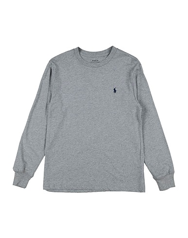 POLO RALPH LAUREN T-shirt Cotton Jersey Long-Sleeve Tee
 Grey 100% Cotton