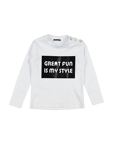 GREAT FUN T-shirt Bianco 100% Cotone