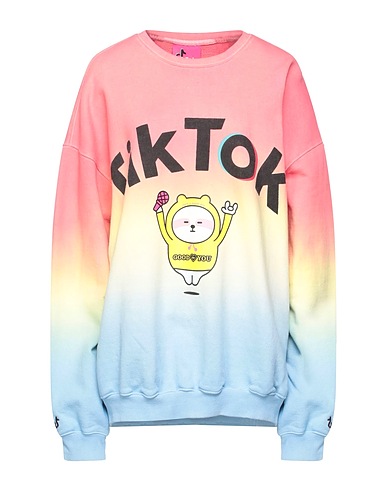 IRENEISGOOD Sweatshirt Salmon pink 100% Cotton