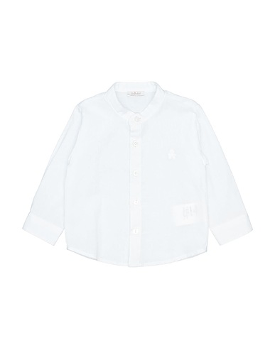LE BEBÉ Solid color shirt White 70% Cotton, 30% Linen