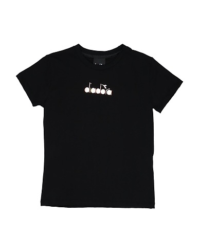 DIADORA T-shirt Μαύρο 100% Βαμβάκι