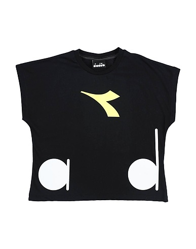 DIADORA T-shirt Nero 100% Cotone