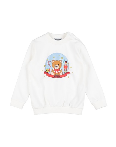 MOSCHINO BABY Sweatshirt White 96% Cotton, 4% Elastane