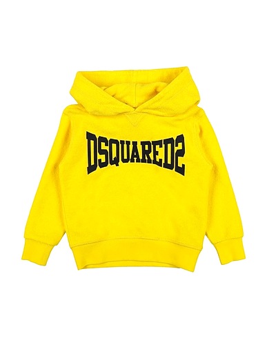 DSQUARED2 Sweatshirt Yellow 100% Cotton, Elastane