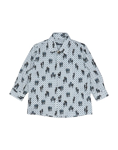 NEILL KATTER Patterned shirt White 97% Cotton, 3% Elastane