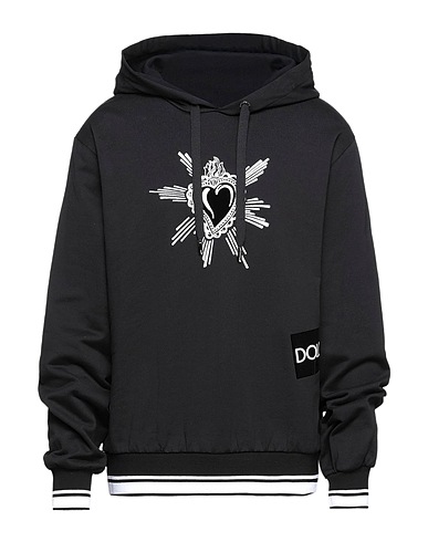 DOLCE&GABBANA Felpa Nero 100% Cotone