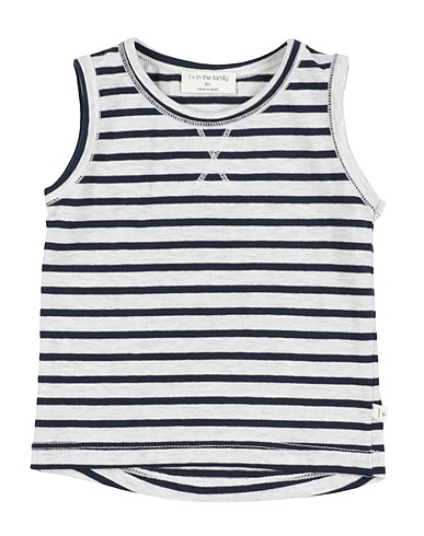 1 + IN THE FAMILY T-shirt Midnight blue 94% Cotton, 6% Elastane
