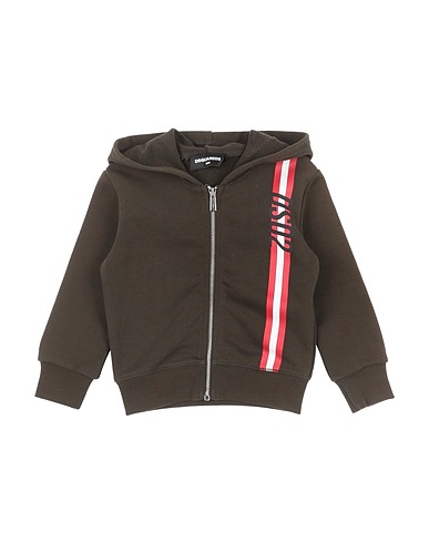 DSQUARED2 Sweatshirt Dark green 100% Cotton