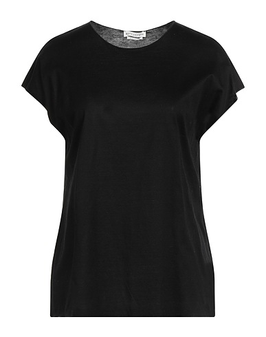 BALLANTYNE Basic T-Shirt Black 100% Cotton