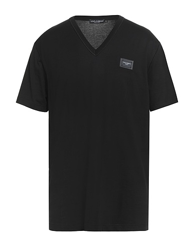 DOLCE&GABBANA T-shirt Nero 100% Cotone