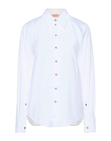 N°21 Solid color shirts & blouses White 100% Cotton