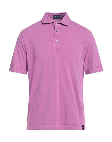 DRUMOHR Poloshirt Malve 100% Baumwolle