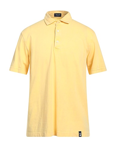 DRUMOHR Polo shirt Yellow 100% Cotton