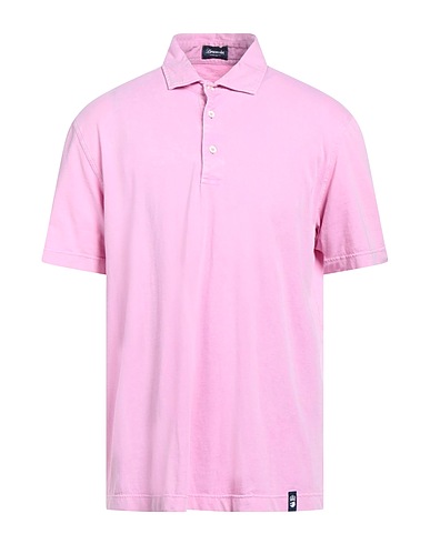 DRUMOHR Poloshirt Hellrosa 100% Baumwolle