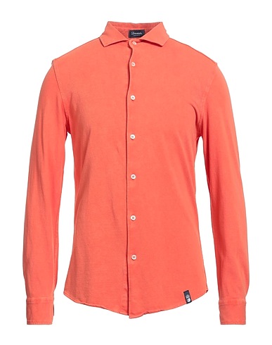 DRUMOHR Solid colour shirt Salmon pink 100% Cotton