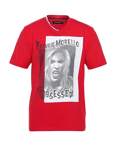 FRANKIE MORELLO T-shirt Red 95% Cotton, 5% Elastane