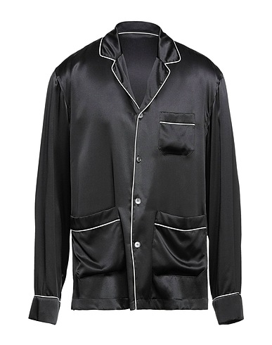 DOLCE&GABBANA Patterned shirt Black 100% Silk