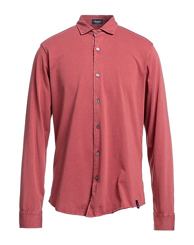 DRUMOHR Solid color shirt Plum 100% Cotton