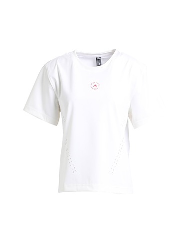 ADIDAS by STELLA McCARTNEY Basic T-Shirt ASMC TPR L TEE
 Weiß 64% Recyceltes Polyester, 36% Elastan