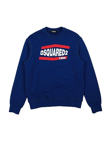 DSQUARED2 Sweatshirt Blue 100% Cotton, Elastane
