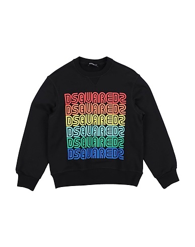DSQUARED2 Felpa Nero 100% Cotone