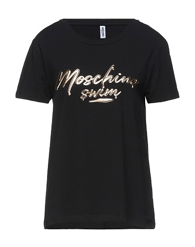 MOSCHINO T-shirt Black 92% Cotton, 8% Elastane