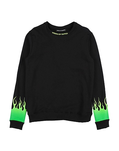 VISION OF SUPER Sweatshirt Black 100% Cotton