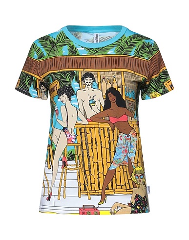 MOSCHINO T-shirt Azure 92% Cotton, 8% Elastane