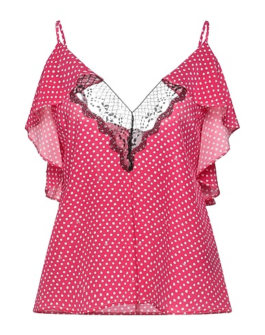 JOHN RICHMOND Silk top Fuchsia 100% Silk, Nylon