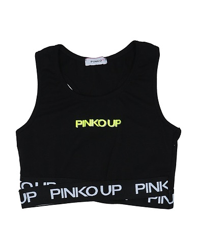 PINKO UP T-shirt Black 96% Cotton, 4% Elastane