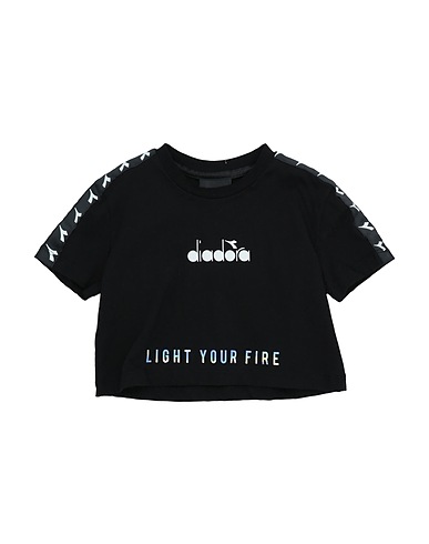 DIADORA T-shirt Nero 100% Cotone