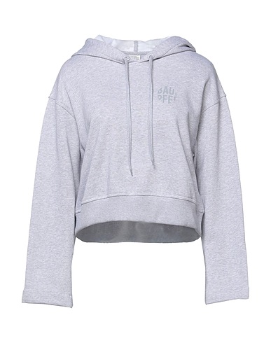 BAUM UND PFERDGARTEN Hooded sweatshirt Light grey 100% Cotton