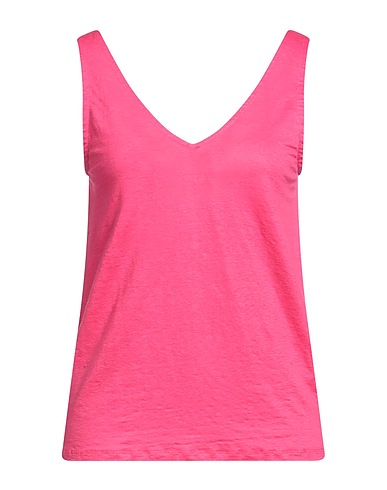 MAJESTIC FILATURES Vest Fuchsia 94% Linen, 6% Elastane