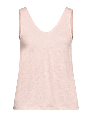 MAJESTIC FILATURES Vest Pink 94% Linen, 6% Elastane