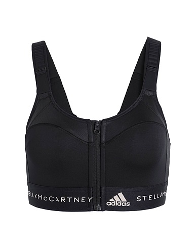 ADIDAS by STELLA McCARTNEY Athletic tops ASMC TST BRA
 Black 91% Recycled polyester, 9% Elastane