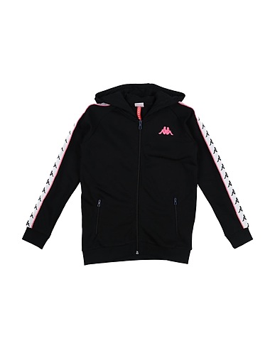 KAPPA Hooded track jacket  Black 80% Cotton, 20% Polyester