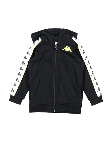 KAPPA Hooded sweatshirt Black 80% Cotton, 20% Polyester