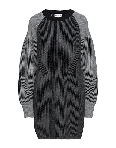 KENZO ニットドレス チャコール ウール 100%