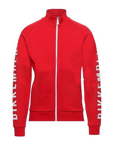 BIKKEMBERGS Sweatshirt Red 100% Cotton, Elastane