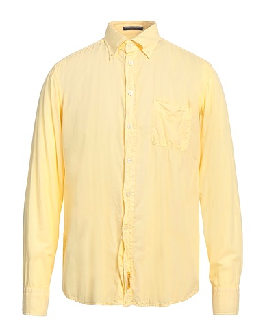 B.D.BAGGIES Solid colour shirt Yellow 100% Cotton