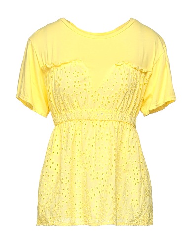 VANESSA SCOTT T-shirt Yellow 100% Cotton