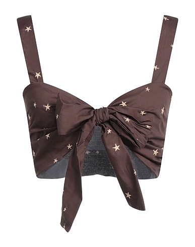 VICOLO Top Brown 100% Cotton