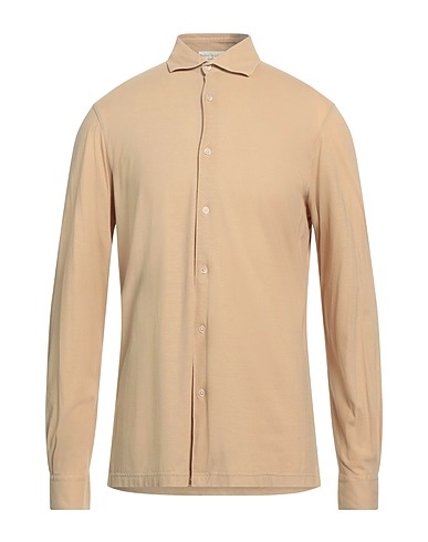 FILIPPO DE LAURENTIIS Camicia tinta unita Beige 100% Cotone